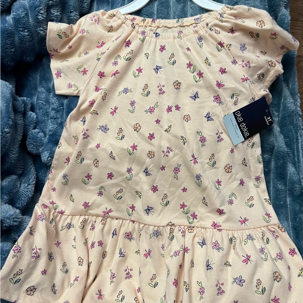 Okie Dokie Pink Smocked Ruffled Sundress